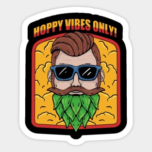 Brewing t-shirt - Hoppy vibes man Sticker